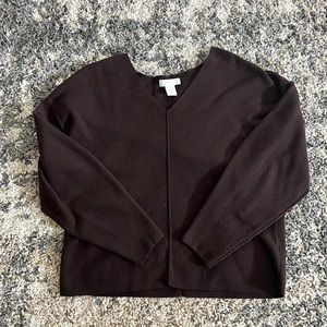 Brown H&M V-Neck Sweater